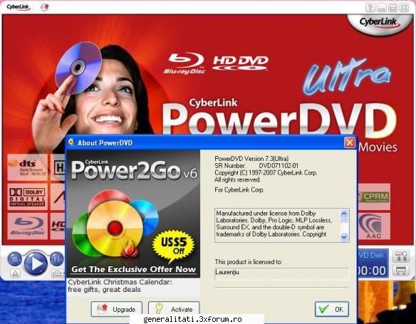 cyberlink powerdvd ultra deluxe v7.3.3516 =>