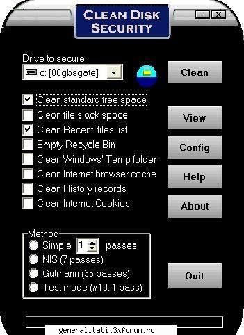 clean disk security v7.72 this program gives you secure file deletion, making sure that deleted